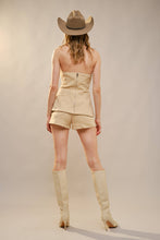 Load image into Gallery viewer, Western Buckle Strapless Top
