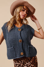 Load image into Gallery viewer, the 'big button' sweater vest
