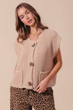 Load image into Gallery viewer, the 'big button' sweater vest

