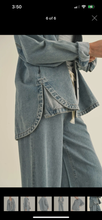 Load image into Gallery viewer, The ‘snap’ denim shacket
