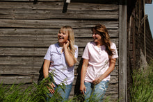 Load image into Gallery viewer, Turquoise Snap T-Shirt - Lavender
