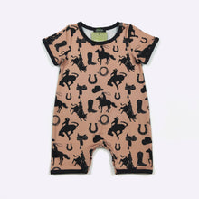 Load image into Gallery viewer, Clover Cottage - Coyote Buck Boy Romper
