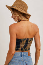 Load image into Gallery viewer, Bluivy - PAISLEY SATIN BANDANA TUBE TOP
