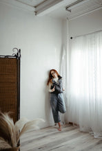 Load image into Gallery viewer, Leather puffer vest
