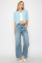 Load image into Gallery viewer, ADJUSTABLE WAISTBAND HIGH RISE BAGGY WIDE JEANS
