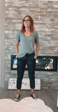 Load image into Gallery viewer, the ‘dress up or down’ pleather joggers
